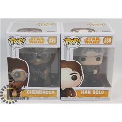 LOT OF TWO NEW STAR WARS FUNKO POP FIGURES