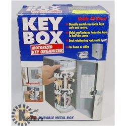 NEW KEY BOX W/ MOTORIZED ORGANIZER WHEEL