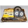 Image 1 : FLAT W/ TOOLS GRINDING WHEELS, WIRE WHEELS & MORE