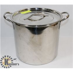 STAINLESS STEEL STOCK POT WITH LID