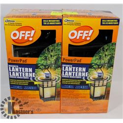 NEW PAIR OF OFF POWER PAD MOSQUITO LANTERNS