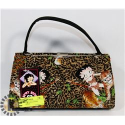 BETTY BOOP JUNGLE/TIGER THEMED PURSE.
