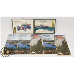 VINTAGE MAPS & VINTAGE THERMOMETER ADS.