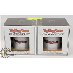 PAIR OF NEW ROLLING STONES CD & MUG GIFT SETS INCL