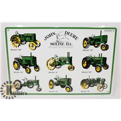 JOHN DEERE METAL WALL PLAQUE