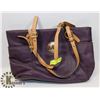 Image 1 : PURPLE LEATHER REPLICA MICHAEL KORS PURSE