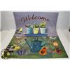 Image 1 : PAIR OF NEW FLOCKED RUBBER ENTRANCE WAY MATS
