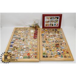 2 LARGE DISPLAYS OF PINS AVON PRESIDENTS