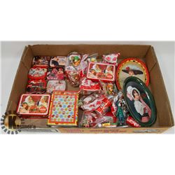 FLAT OF COCA-COLA PILL BOXES, MINI LUNCH BOXES &