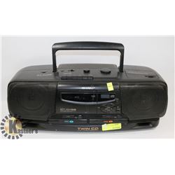 SHARP PORTABLE STEREO ***MISSING POWER CABLE