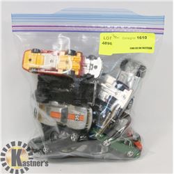 BAG OF VINTAGE TOY CARS, SOME HOTWHEELS