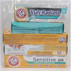 BAG OF ASSORTED ARM & HAMMER TOOTHPASTE