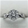 Image 1 : SILVER 7 ILLUSION SET DIAMOND RING