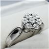 Image 2 : SILVER 7 ILLUSION SET DIAMOND RING