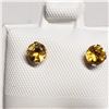 Image 1 : 10K YELLOW GOLD CITRINE EARRINGS