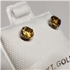 Image 2 : 10K YELLOW GOLD CITRINE EARRINGS