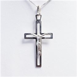 SILVER CROSS NECKLACE