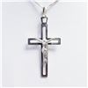 Image 1 : SILVER CROSS NECKLACE