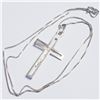 Image 3 : SILVER CROSS NECKLACE