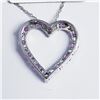 Image 3 : SILVER CREATED PINK SAPPHIRE CZ PENDANT