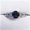 Image 1 : SILVER SAPPHIRE CUBIC ZIRCONIA RING