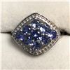 Image 1 : SILVER TANZANITE RING