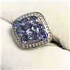 Image 2 : SILVER TANZANITE RING
