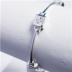 SILVER CUBIC ZIRCONIA BRACELET