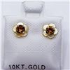 Image 3 : 10K YELLOW GOLD CITRINE EARRINGS