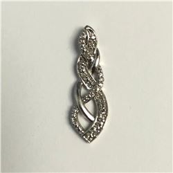 SILVER DIAMOND PENDANT