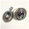 Image 1 : SILVER MYSTIC TOPAZ RAINBOW RING & PENDANT