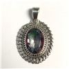 Image 2 : SILVER MYSTIC TOPAZ RAINBOW RING & PENDANT