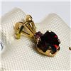 Image 3 : 10K YELLOW GOLD GARNET TOURMALINE PENDANT
