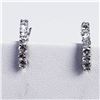 Image 1 : SILVER WHITE TOPAZ  EARRINGS