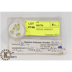 GENUINE AUTHENTIC PERIDOT CUBIC 3.45 CT