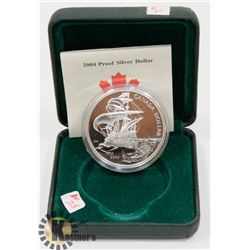 2004 PROOF SILVER DOLLAR CANADA