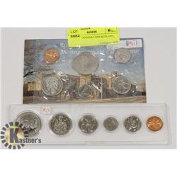 LOT OF 2 CANADA COIN SETS 1973, 1974