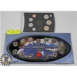 2003 CANADA UNCIRCULATED COIN SET AND 2000 QUARTER