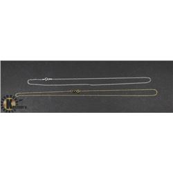 # 59-STERLING SILVER NECKLACE 2PCS 16"/ 18"