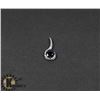 Image 1 : #140-GENUINE BLUE SAPPHIRE & CZ PENDANT