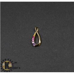 #173-MULTI-COLOR TOPAZ PENDANT