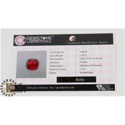 #183-RED RUBY GEMSTONE 6.70CT