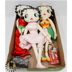 COLLECTION OF BETTY BOOP DOLLS AND MORE