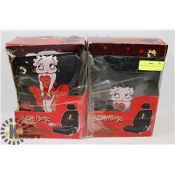 PAIR OF BETTY BOOP SEAT COVERS