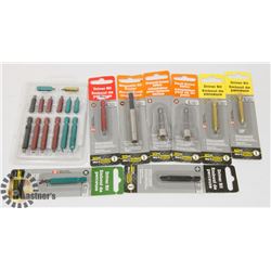 ASSORTED SCREW & DRIVER BITS / 22PC'S