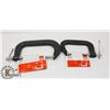 Image 1 : 2 NEW BESSEY C-CLAMPS / 6" &  4"