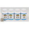 Image 1 : LOT OF 4 NATURE FACTORS D3 AND K&D VITAMINS