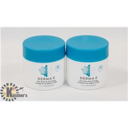 LOT OF 2 DERMA-E TEA TREE & E CREAM
