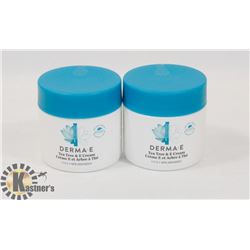 LOT OF 2 DERMA-E TEA TREE & E CREAM