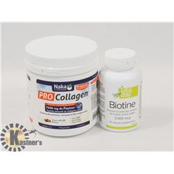 NAKA PRO COLLAGEN POWDER & BIOTIN VITAMINS